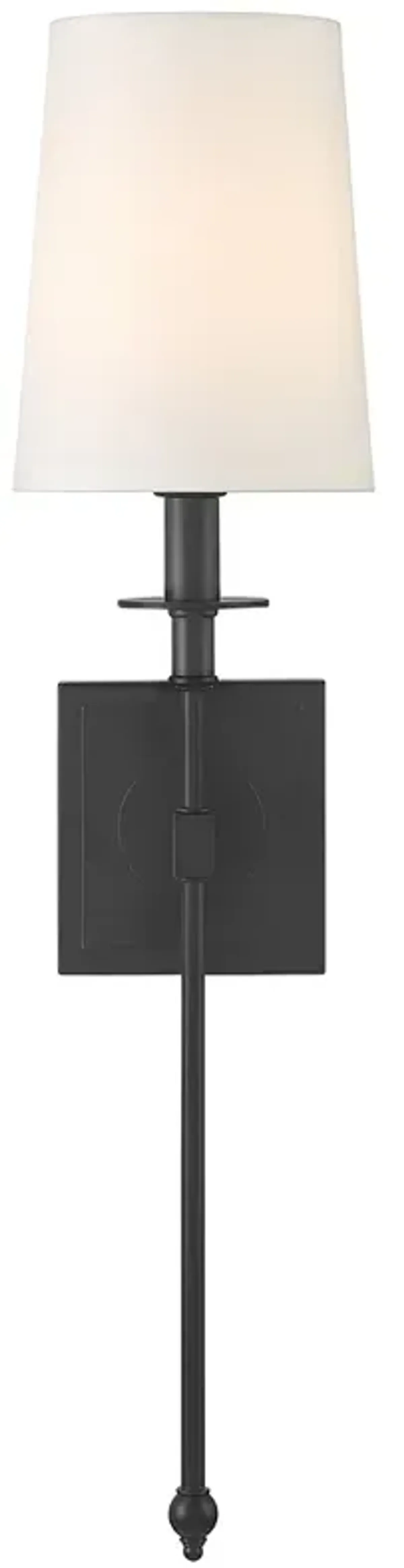 Minka Lavery Calera 1-Light 5.5-in Black Wall Sconce