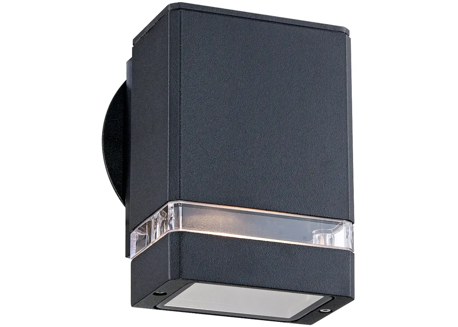 Possini Euro Ridgeland 6 1/4" Black Rectangular Modern Wall Sconce