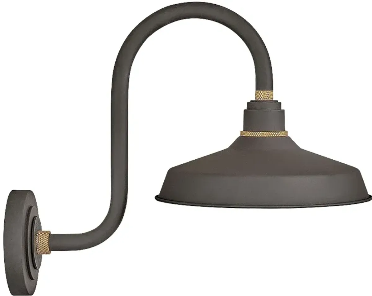 Foundry Classic 17"H Museum Bronze Outdoor Barn Wall Light