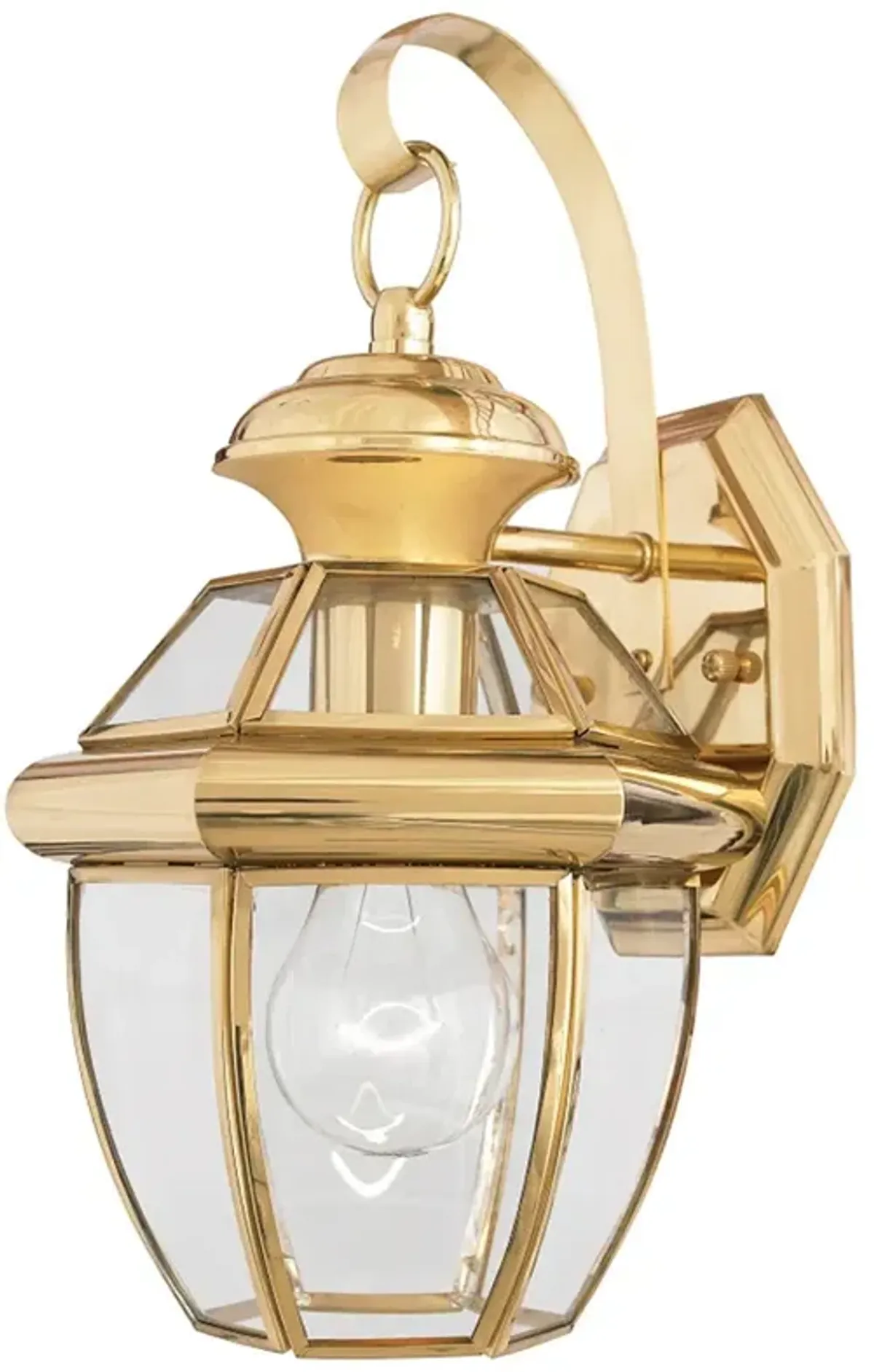 Quoizel Newbury 11 1/2" High Brass Finish Traditional Outdoor Lantern