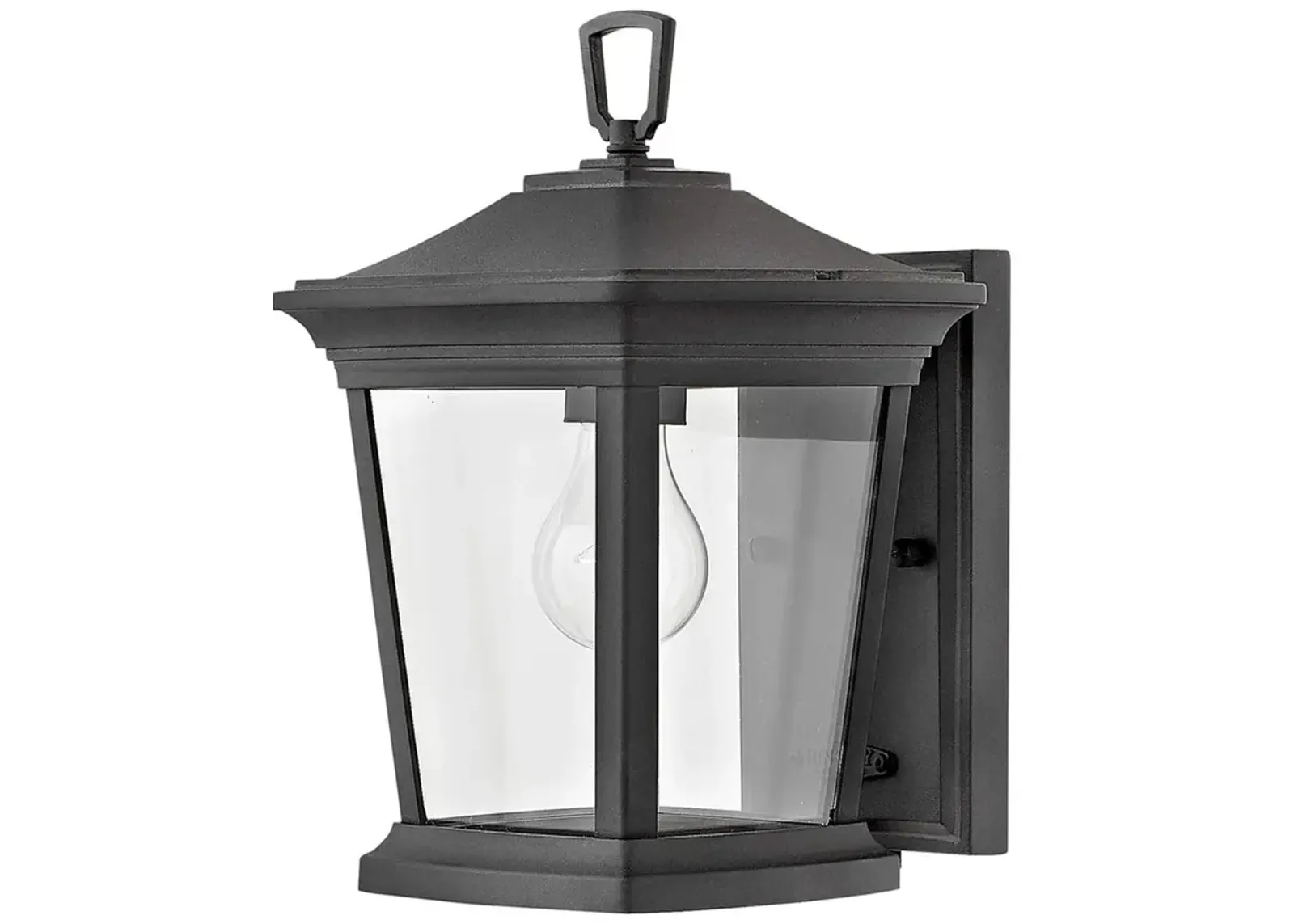 Hinkley Bromley 12" High Black Finish Small Outdoor Wall Lantern Light