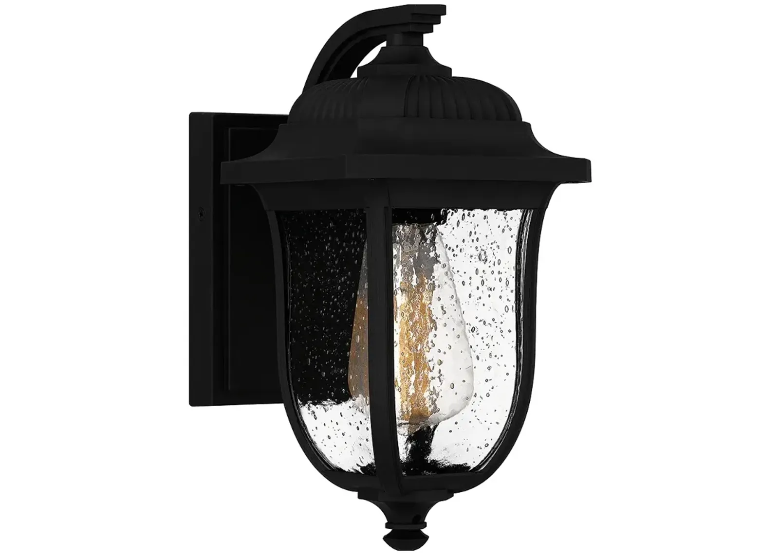 Mulberry 1-Light Matte Black Outdoor Wall Lantern