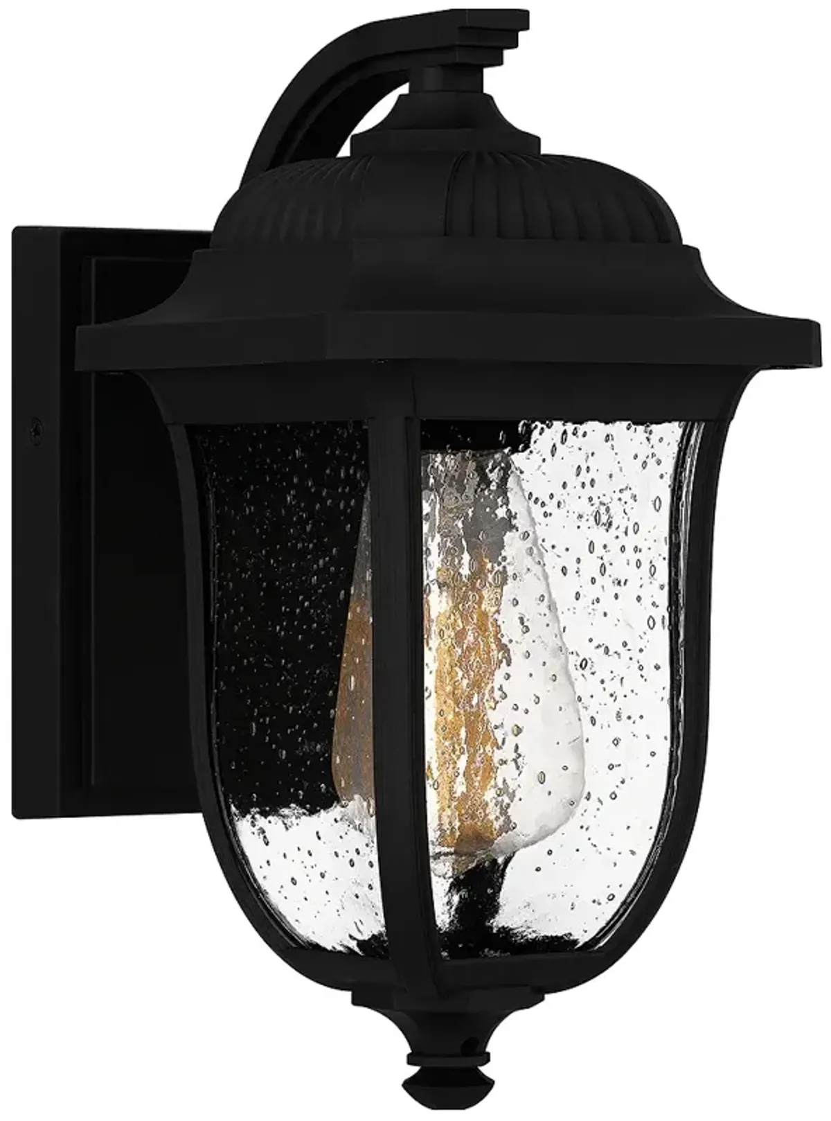 Mulberry 1-Light Matte Black Outdoor Wall Lantern