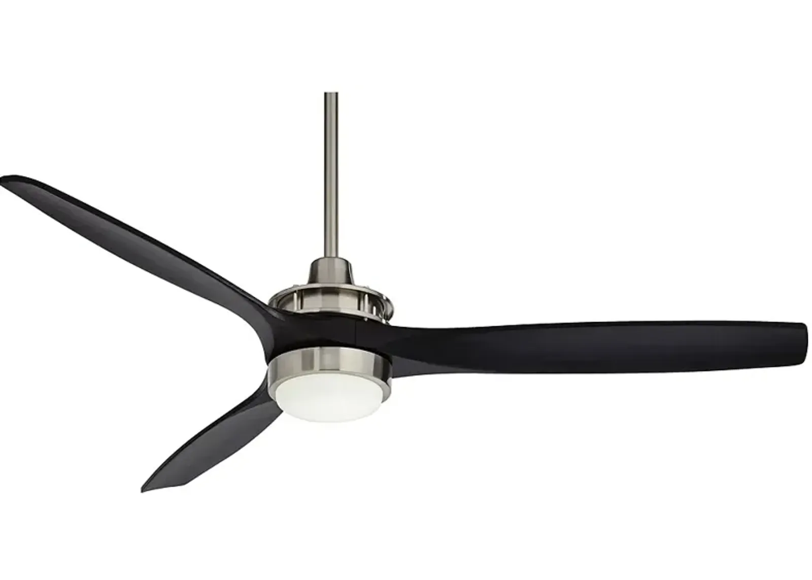 52" Casa Vieja Windspun DC Brushed Nickel LED Ceiling Fan with Remote