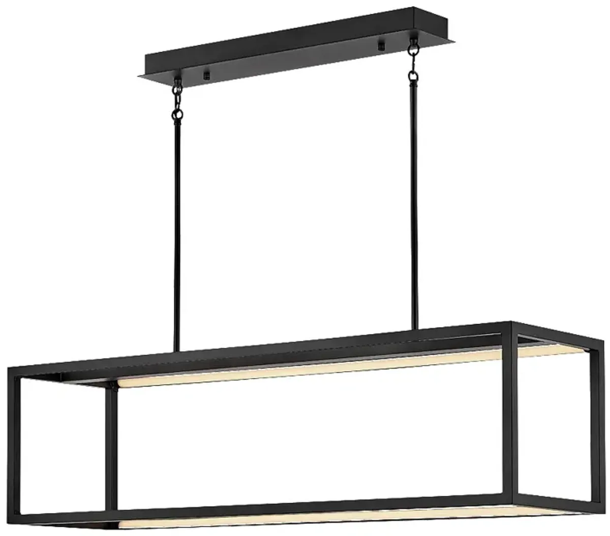 Hinkley Onyx LED Linear Chandelier Black