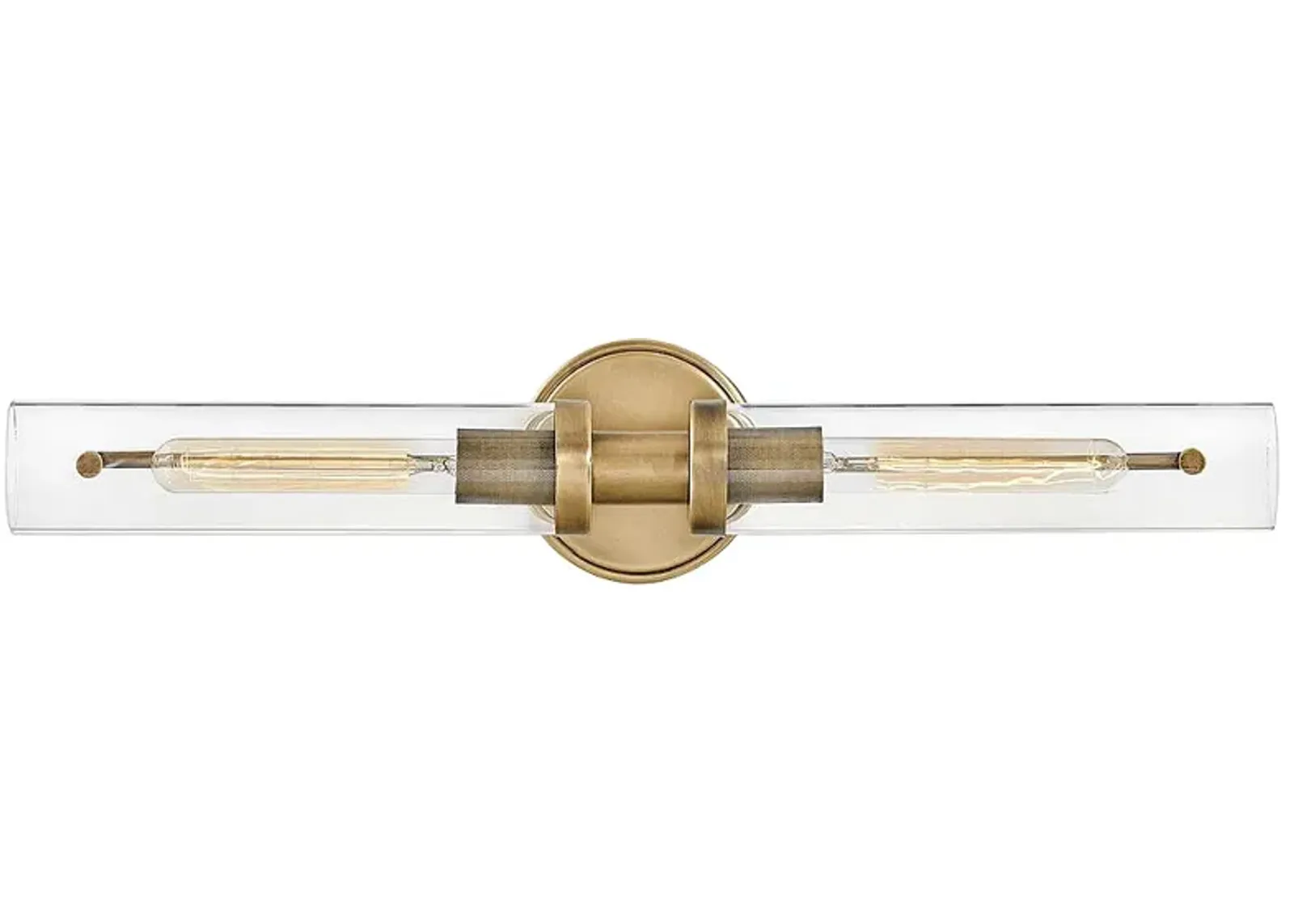 Hinkley Vaughn 25" Wide 2-Light Heritage Brass Vanity Bath Light