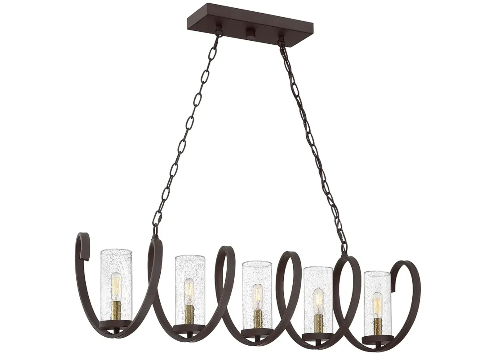 Tumult 5-Lt Bronze Island Chandelier