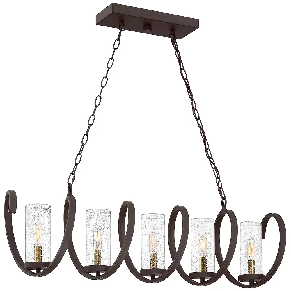 Tumult 5-Lt Bronze Island Chandelier