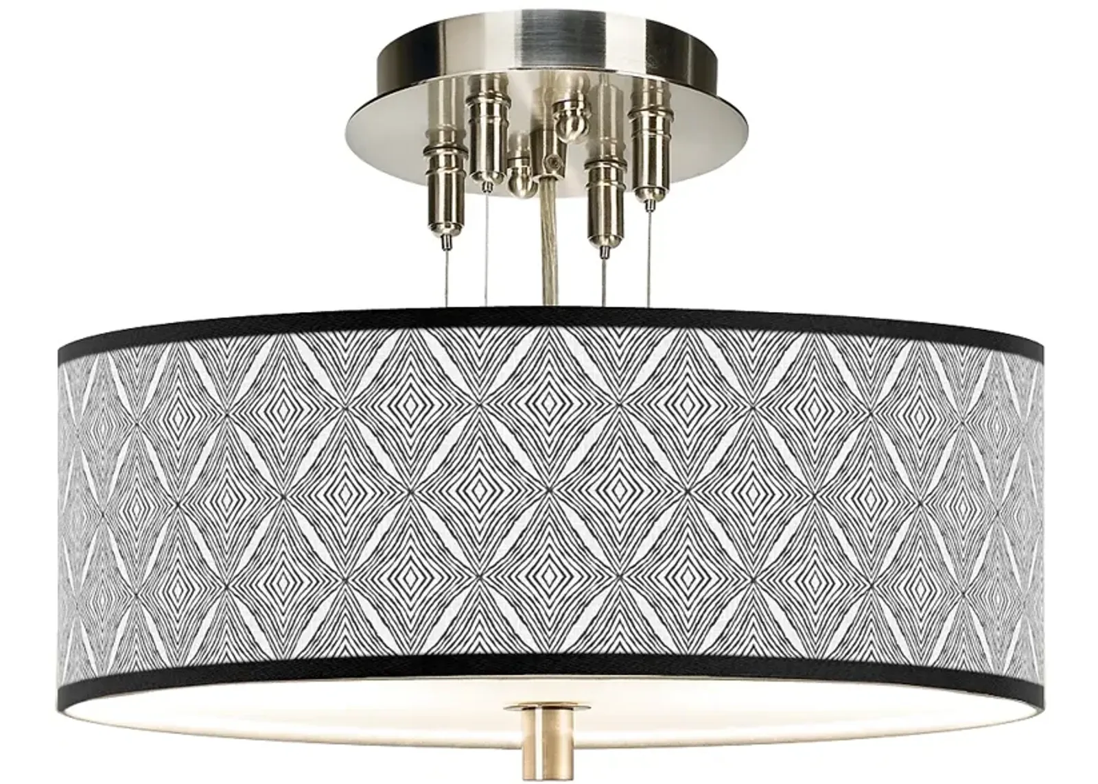 Moroccan Diamonds II Giclee 14" Wide Ceiling Light