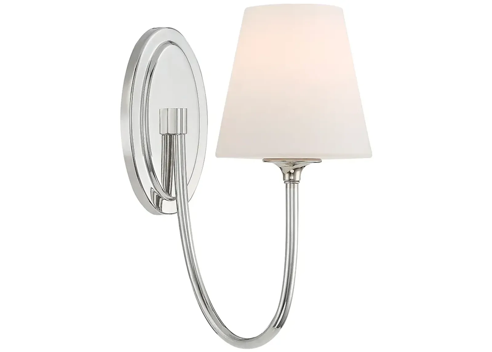 Juno 1 Light Polished Nickel Wall Mount