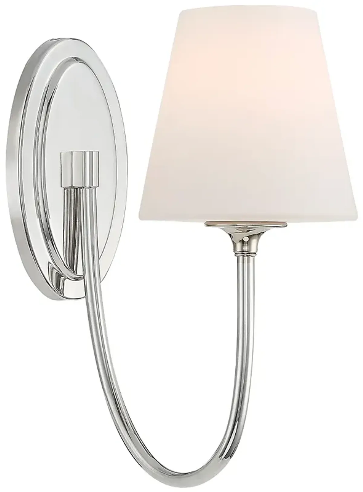 Juno 1 Light Polished Nickel Wall Mount