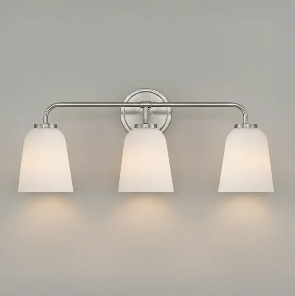 Possini Euro Bouchard 24"W Brushed Nickel 3-Light Bath Vanity Light