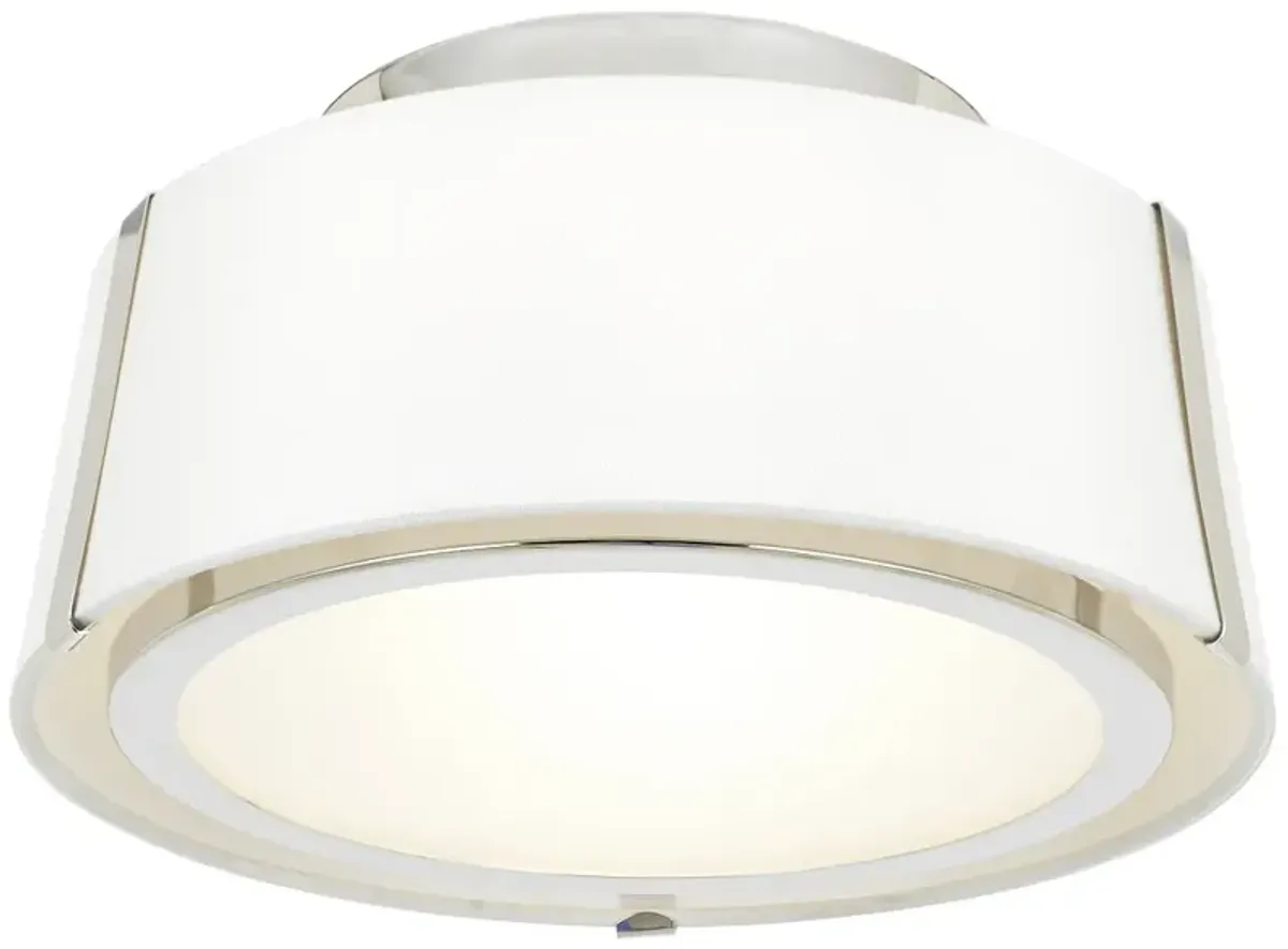 Crystorama Fulton 12" Wide Polished Nickel Ceiling Light