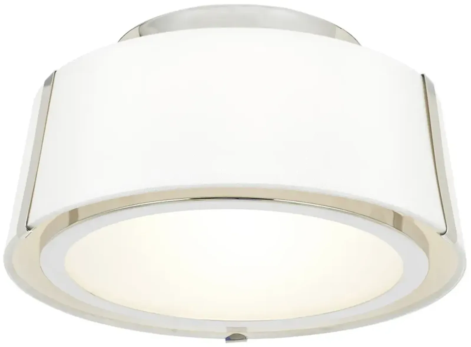 Crystorama Fulton 12" Wide Polished Nickel Ceiling Light