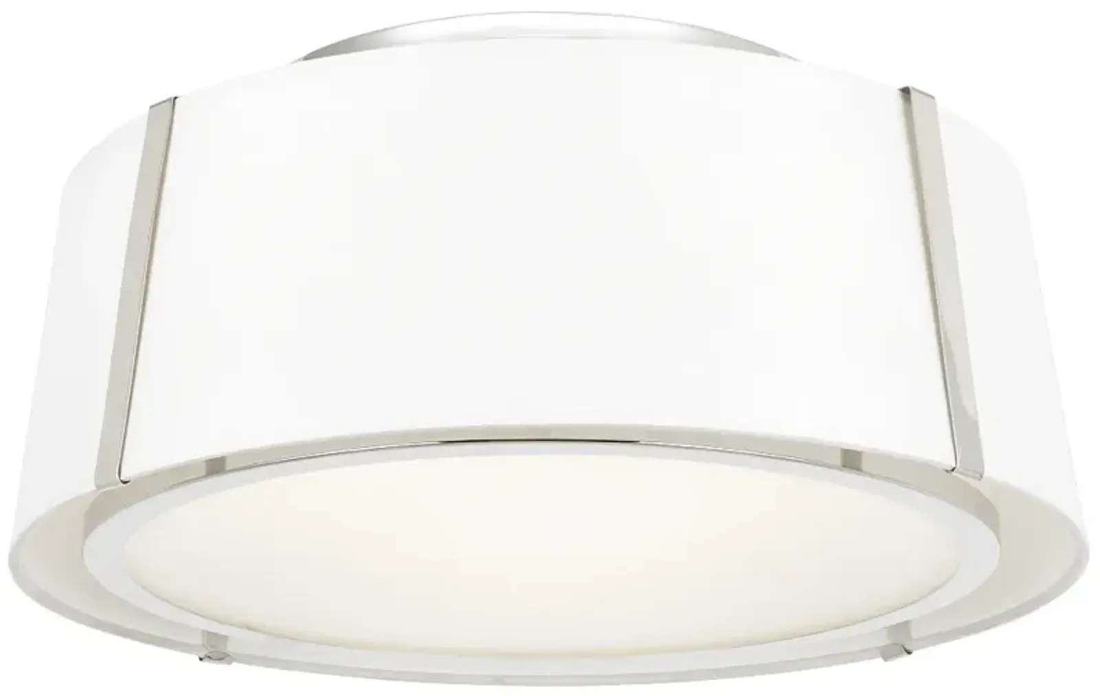 Crystorama Fulton 18" Wide Polished Nickel Ceiling Light