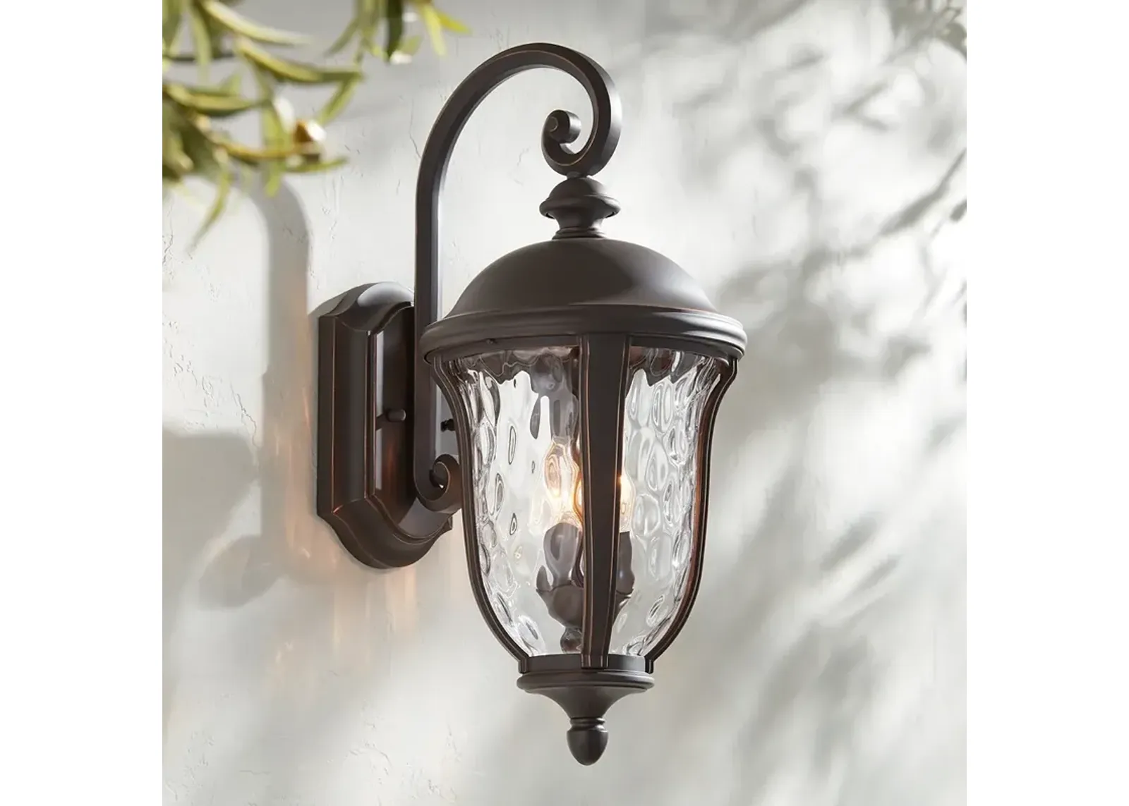 Park Sienna 22 1/4" High Downbridge Bronze Outdoor Wall Light