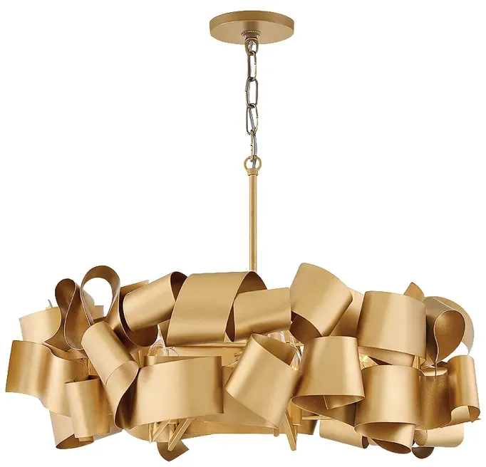 Chandelier Delfina-Medium Single Tier-Deluxe Gold