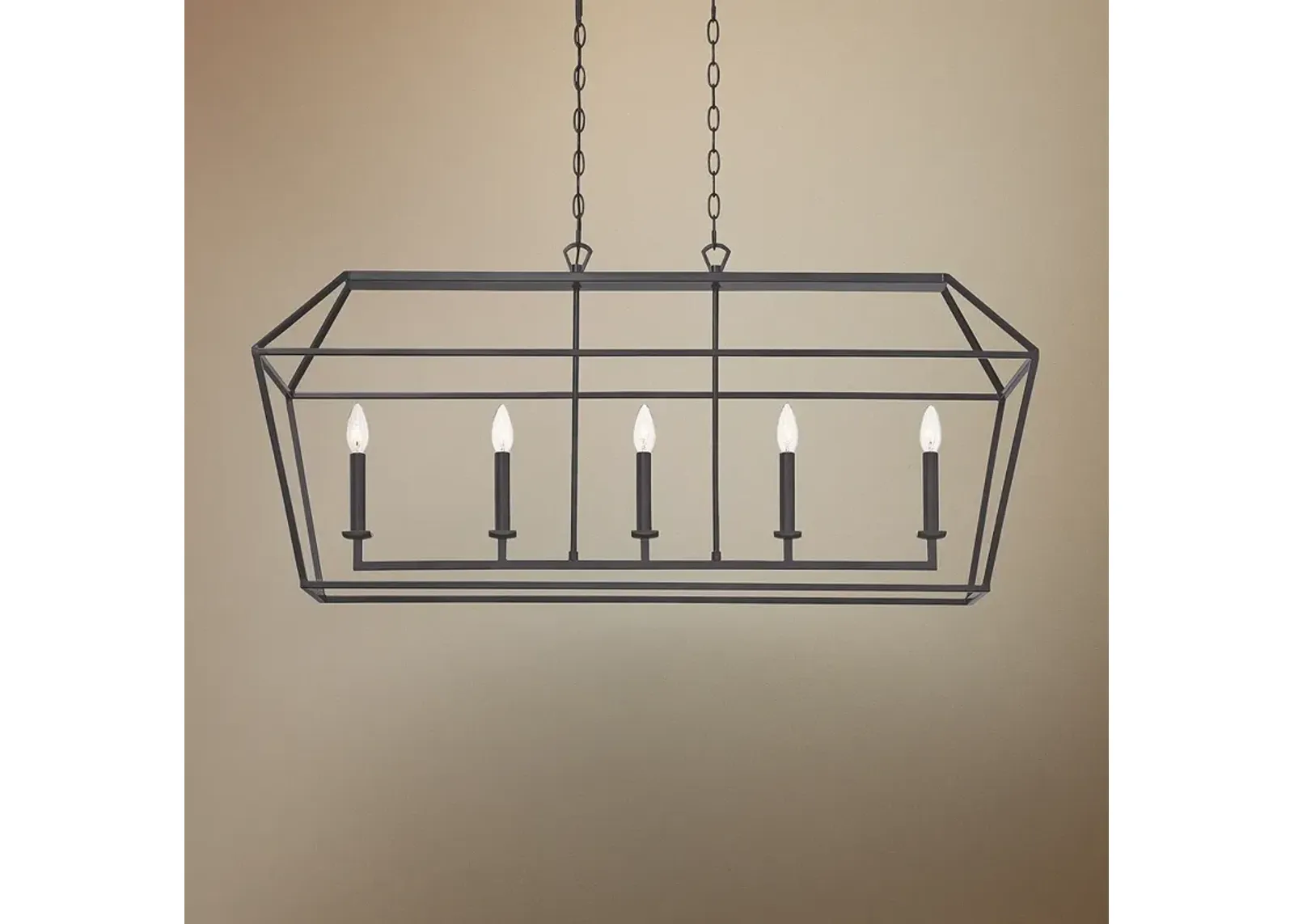 Aviary 42"W Palladian Bronze Kitchen Island Light Pendant