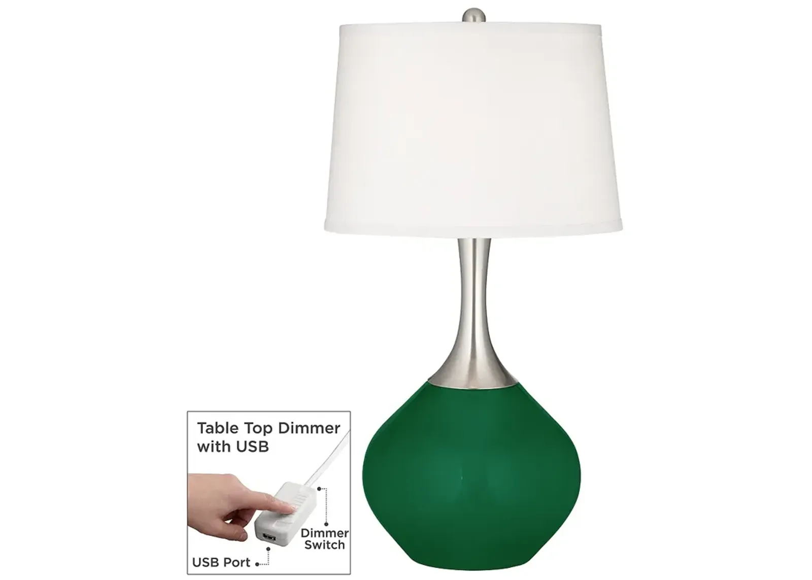 Greens Spencer Table Lamp with Dimmer