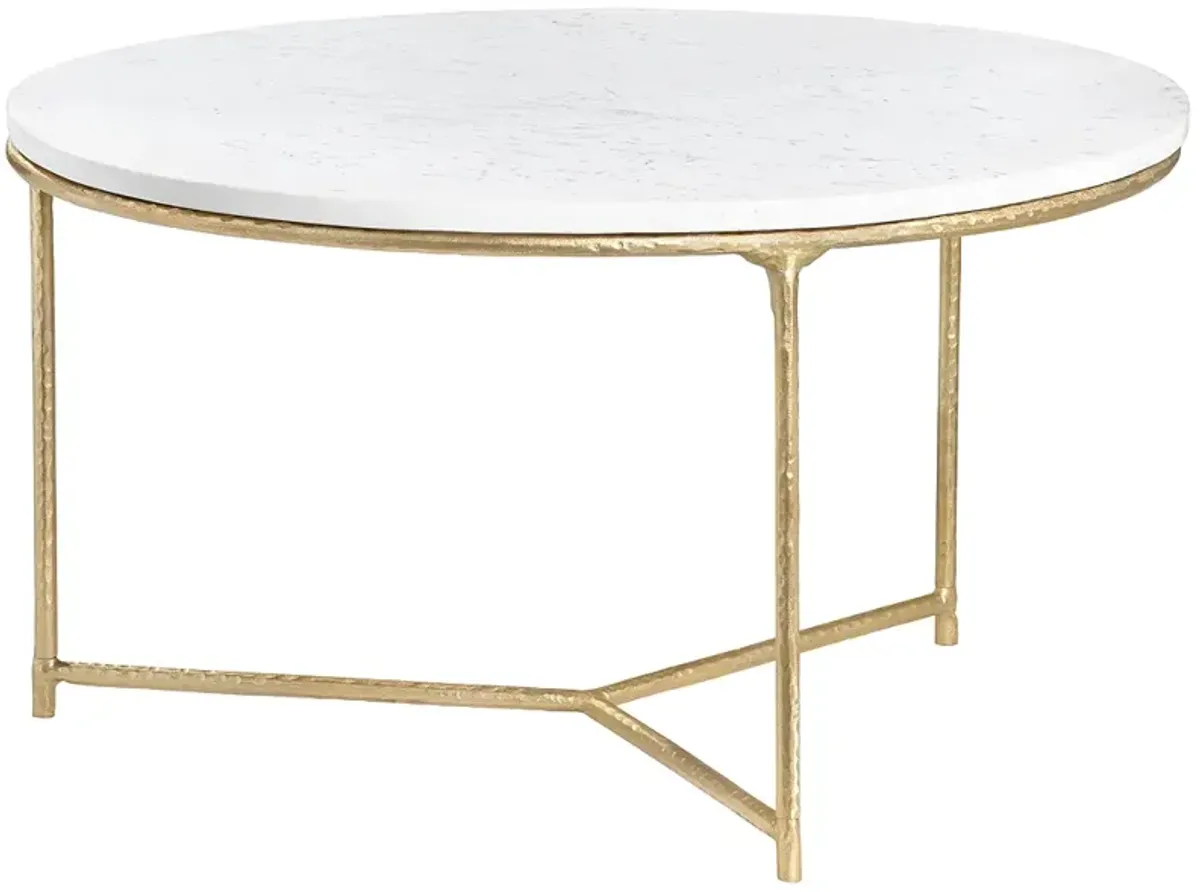 Crestview Collection Athens Marble Top Cocktail Table