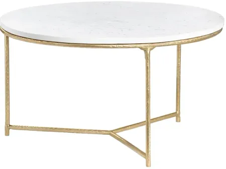 Crestview Collection Athens Marble Top Cocktail Table
