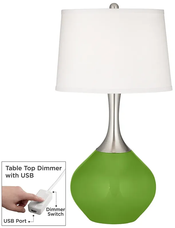 Rosemary Green Spencer Table Lamp with Dimmer