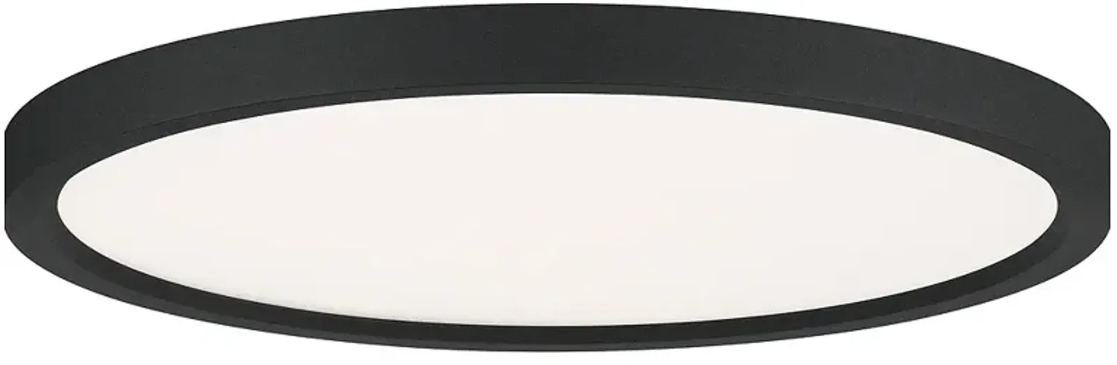 Outskirts 15-Inch Integrated LED Earth Black Flush Mount Light