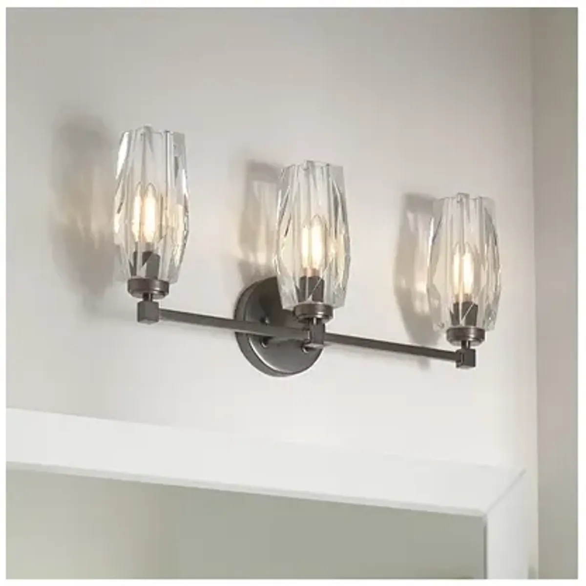 Bath Ana-Three Light Vanity-Black Oxide