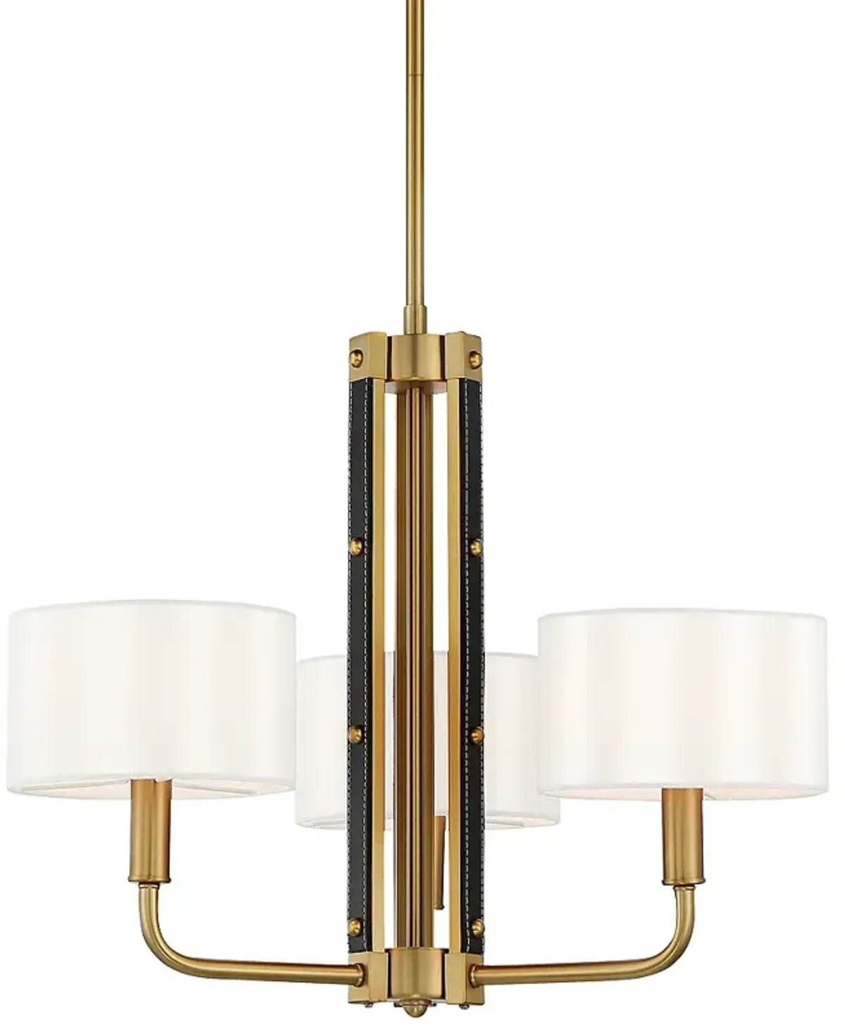 Chelsea 22" Wide Soft Brass 3-Light Chandelier