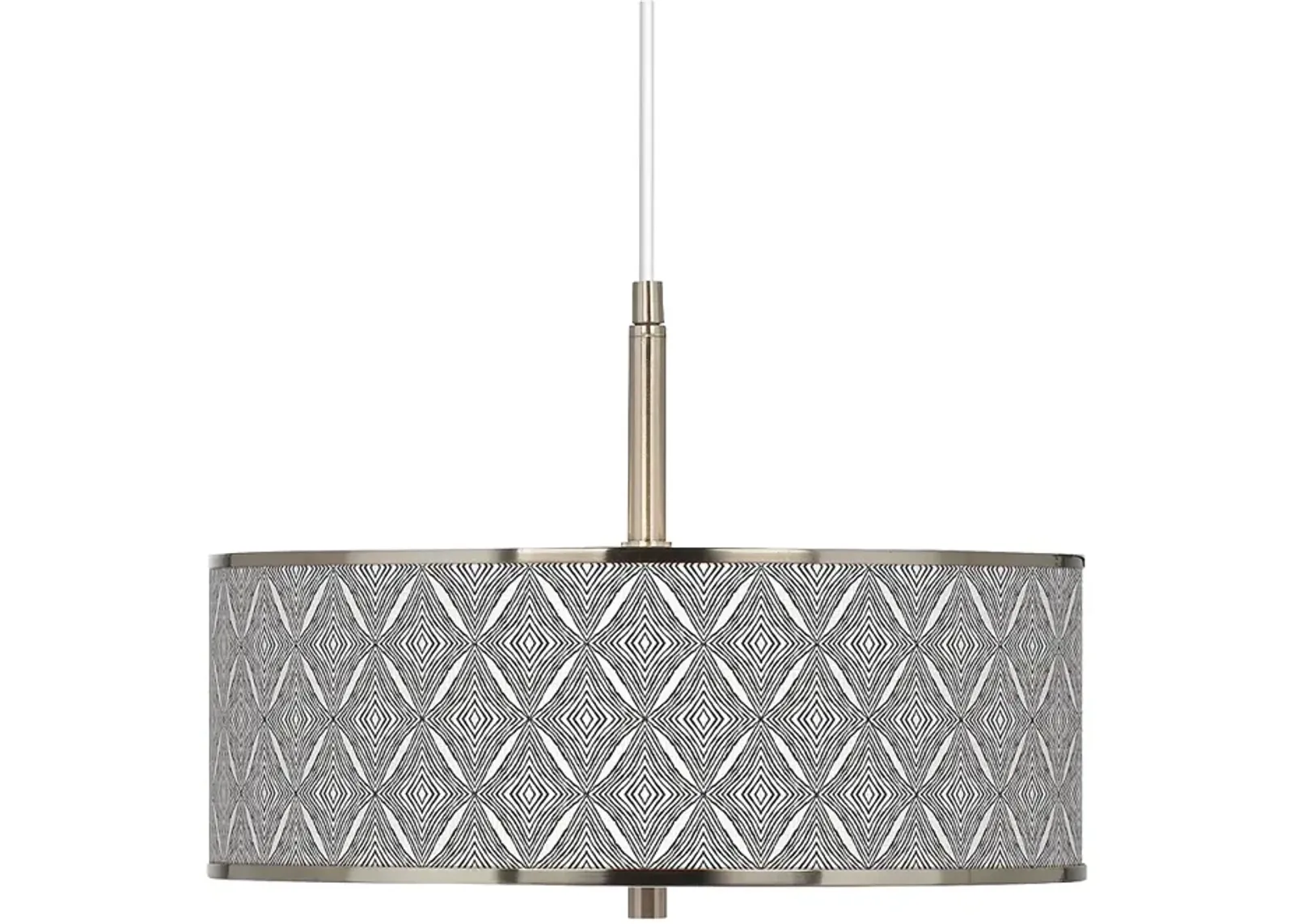 Moroccan Diamonds II Giclee Glow 16" Wide Pendant Light