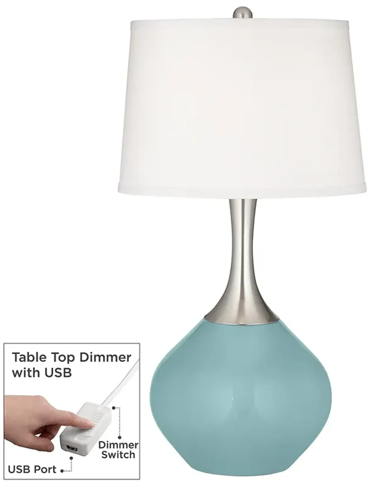 Raindrop Spencer Table Lamp with Dimmer