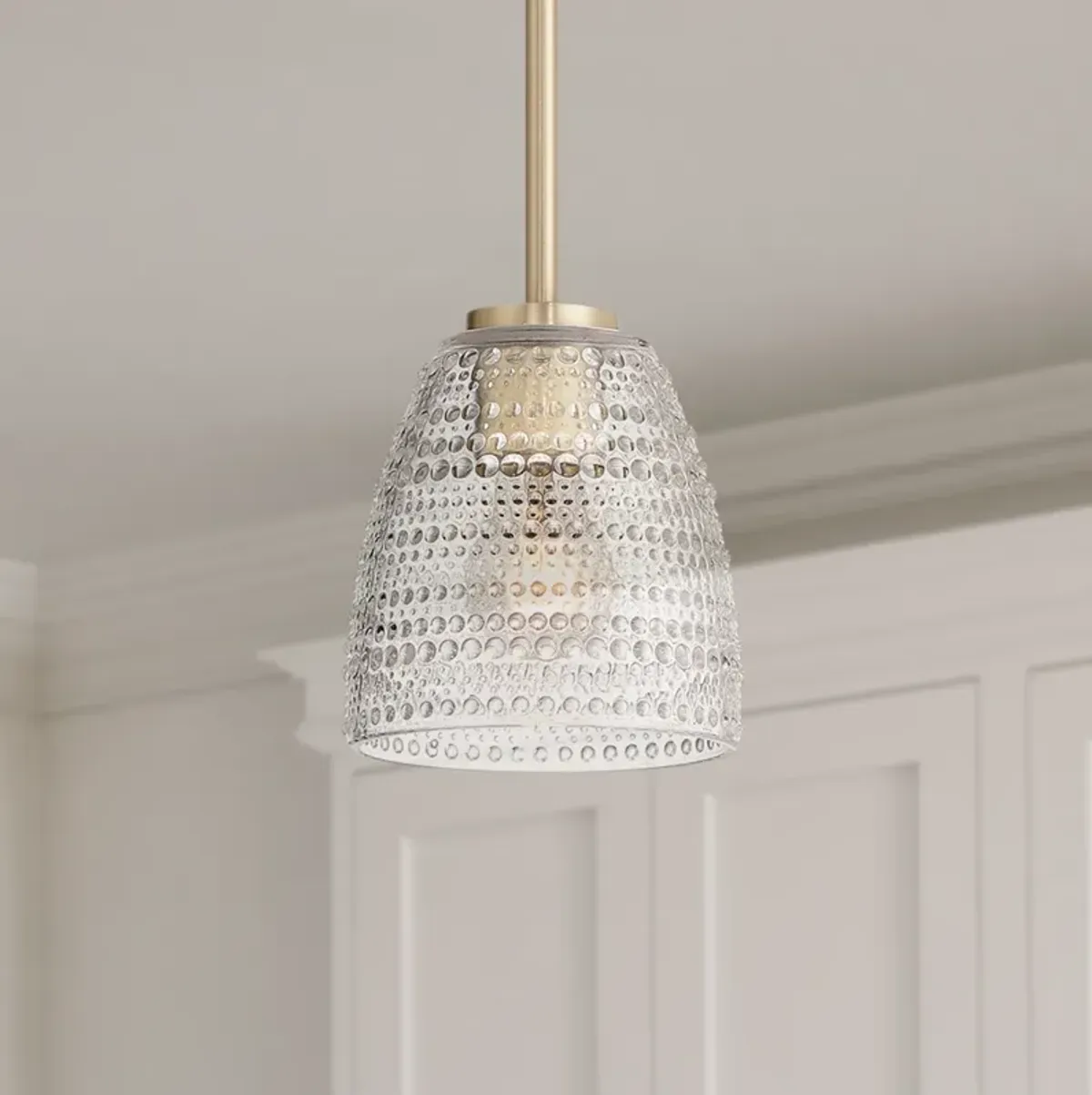 Possini Euro Sabrina 5 3/4" Wide Brass Mini Pendant Light