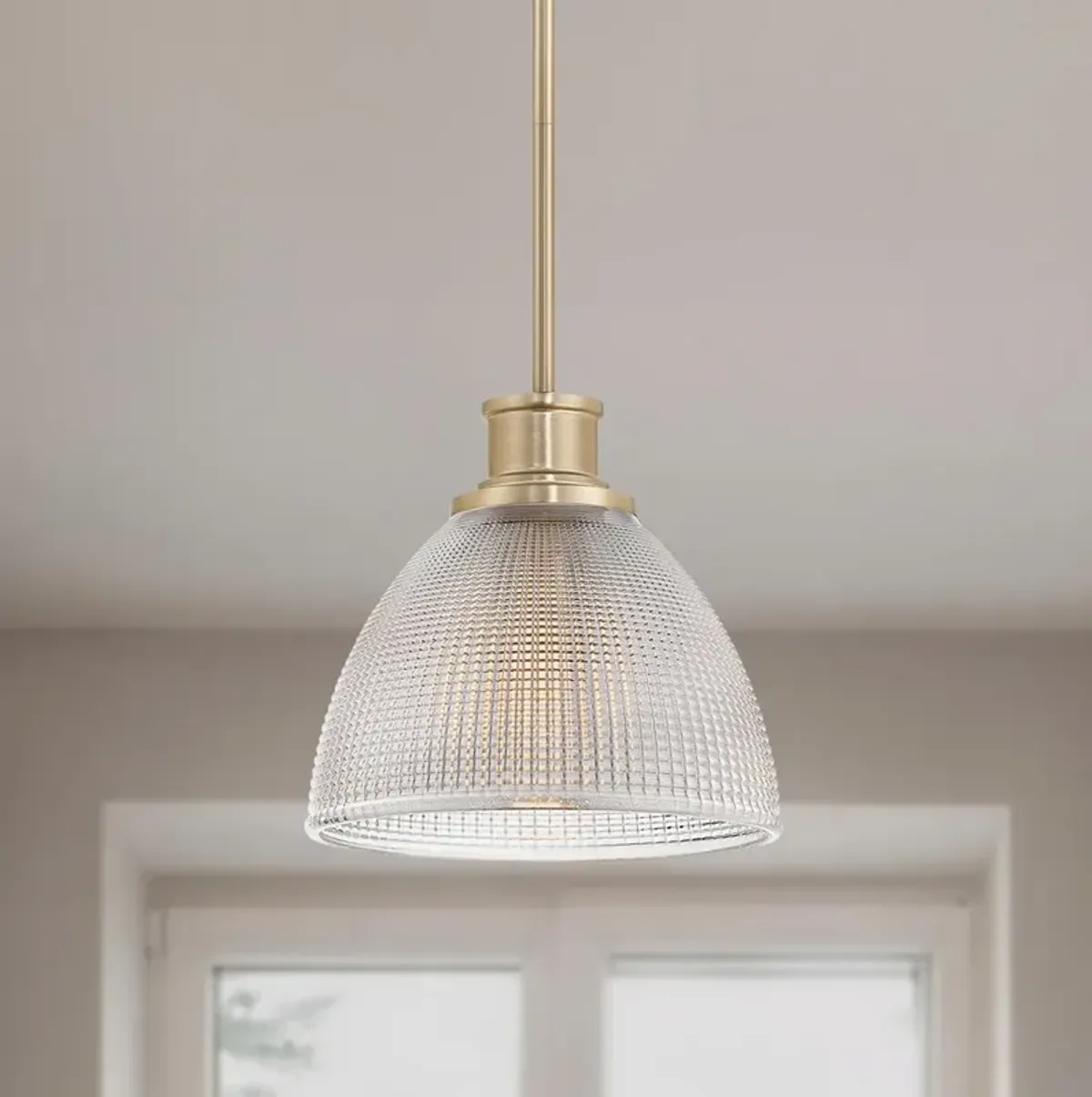 Possini Euro Sabrina 10" Wide Brass Mini Pendant Light