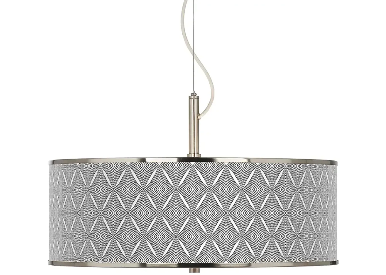 Moroccan Diamonds II Giclee Glow 20" Wide Pendant Light