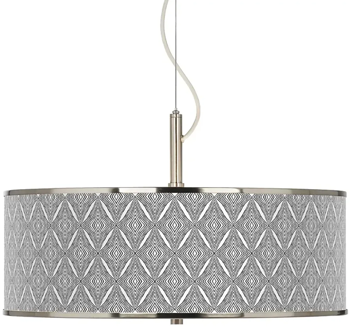 Moroccan Diamonds II Giclee Glow 20" Wide Pendant Light