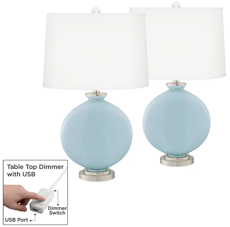 Vast Sky Carrie Table Lamp Set of 2 with Dimmers