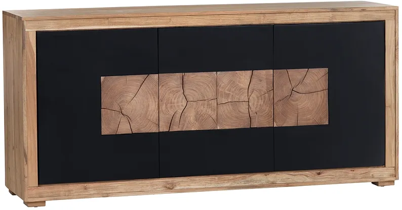 Crestview Collection Heartwood Four Door Console
