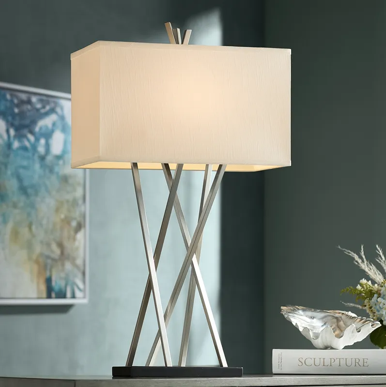 Possini Euro Design Asymmetry 30" Geometric Modern Table Lamp