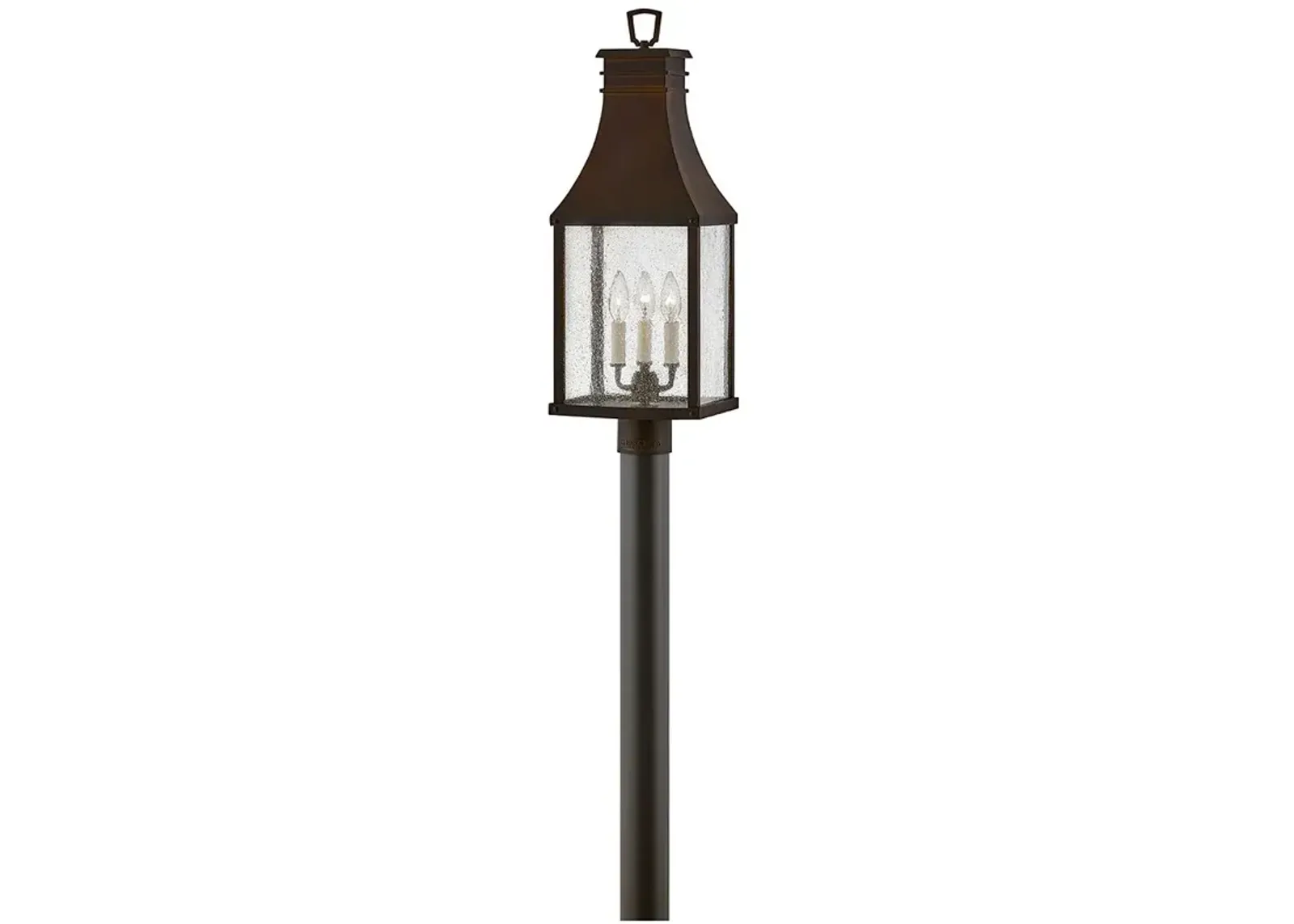 Beacon Hill 26 1/4" High Blackened Copper Outdoor Post Light