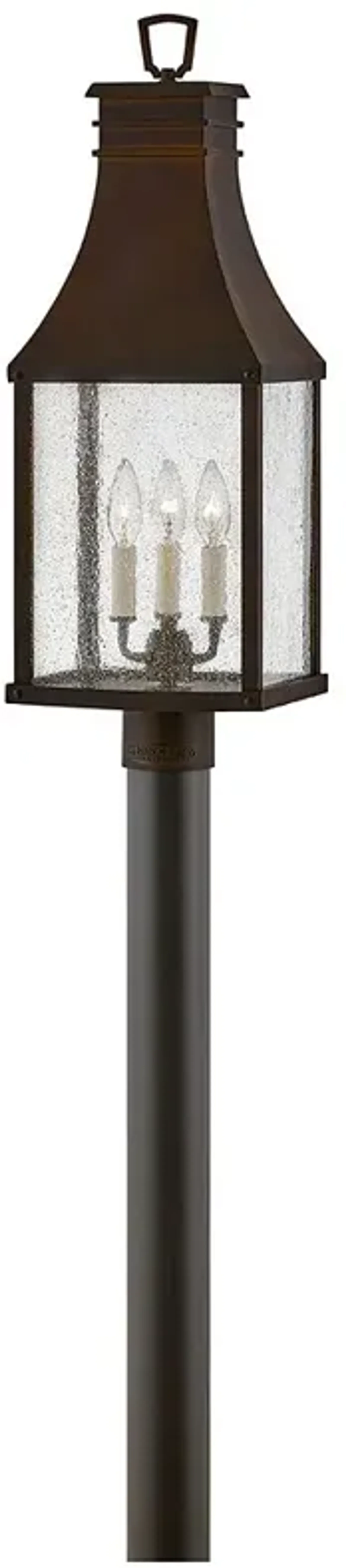 Beacon Hill 26 1/4" High Blackened Copper Outdoor Post Light