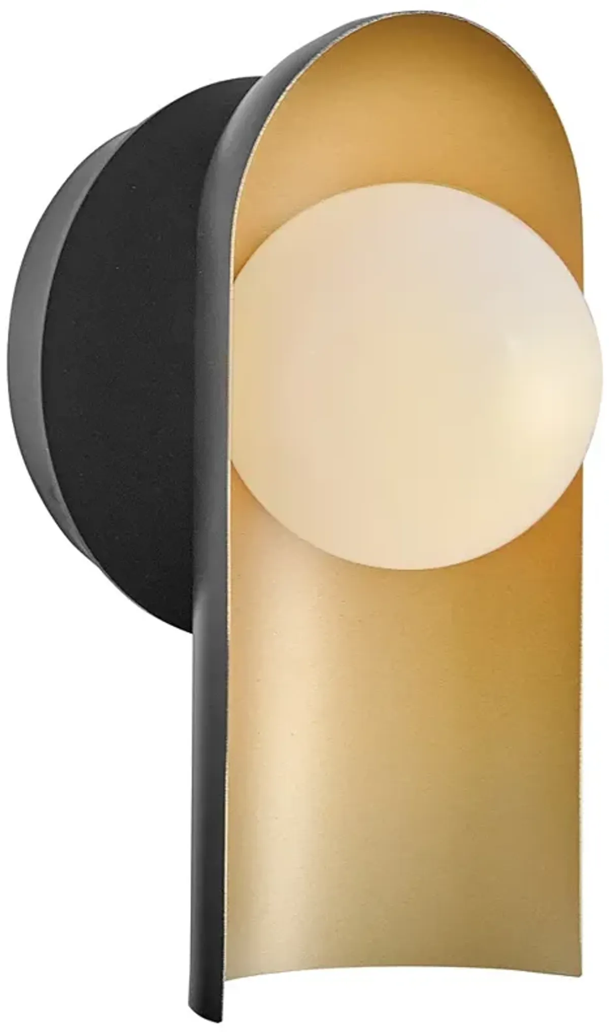 Lark Zuri Interior Medium Single Light Sconce 6" Black