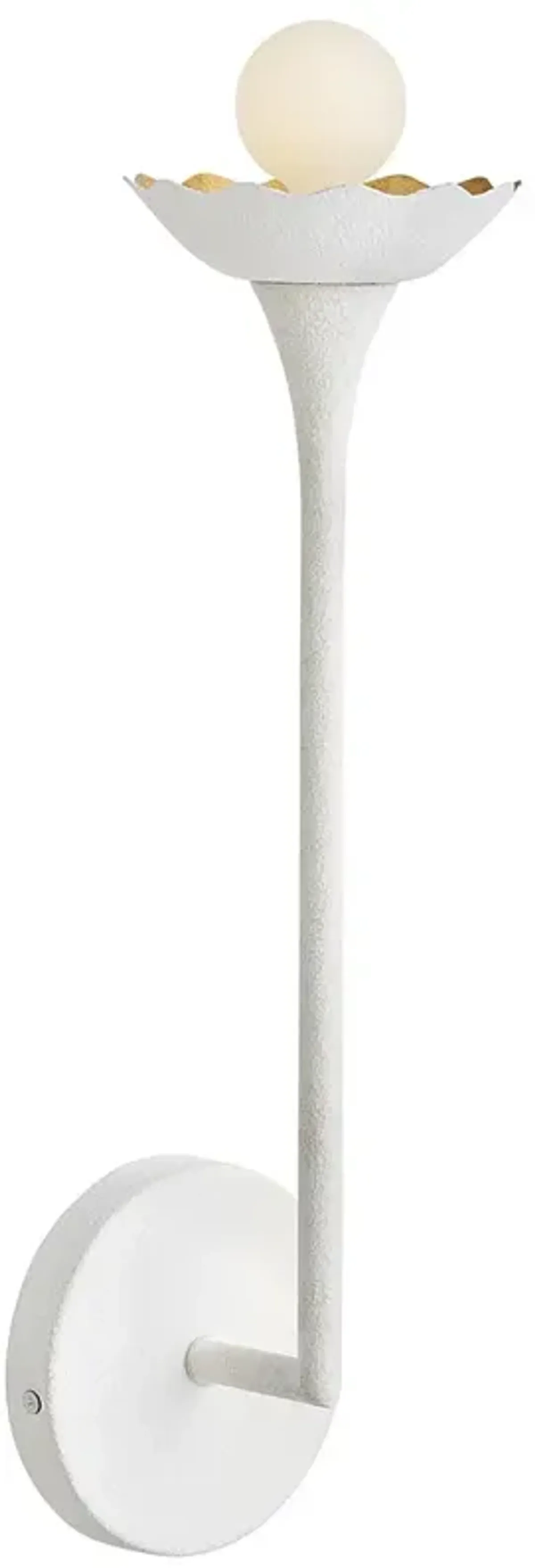 Lark Darla Interior Medium Single Light Sconce 4.75" Textured Plaster