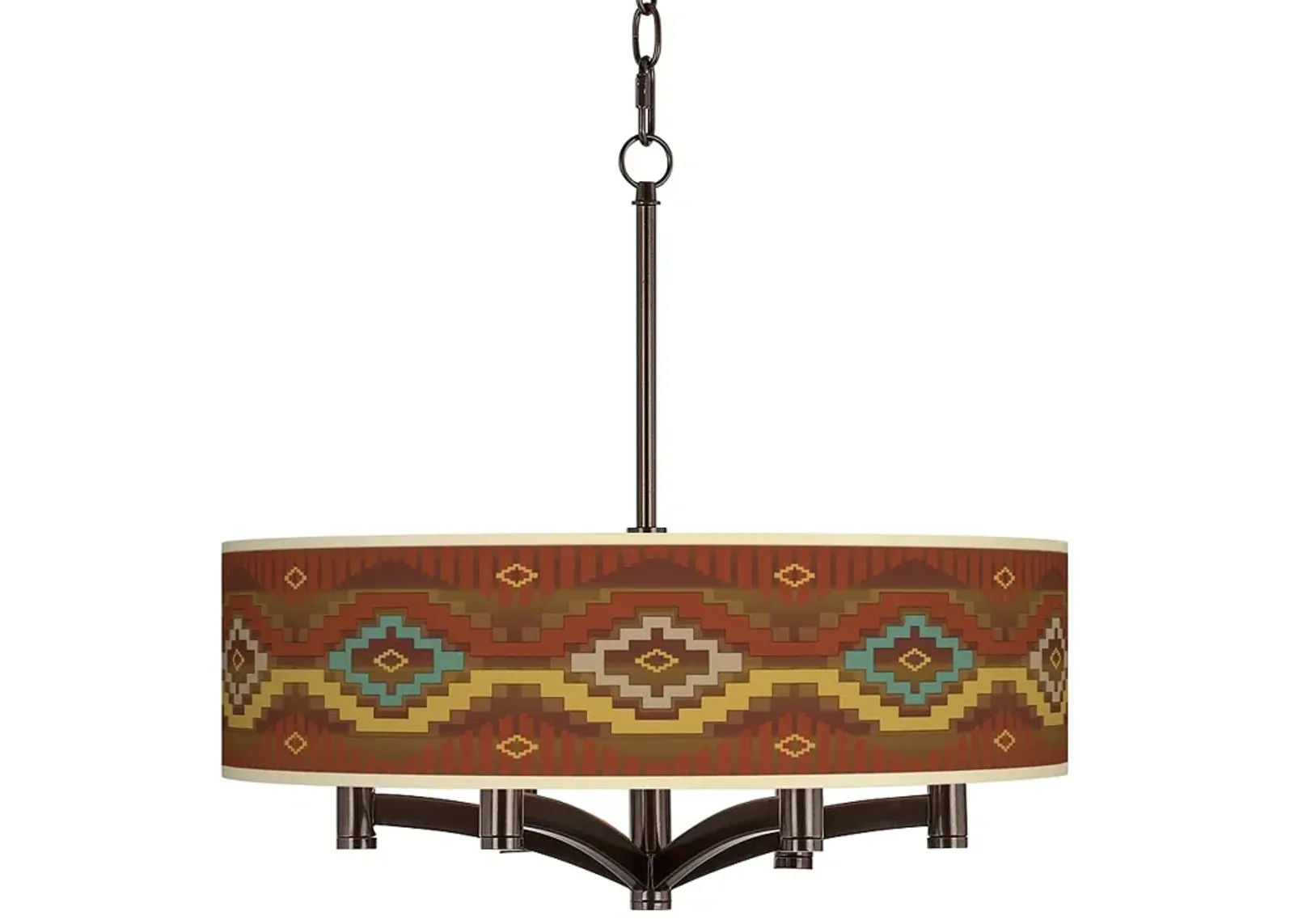 Southwest Sienna Ava 6-Light Bronze Pendant Chandelier