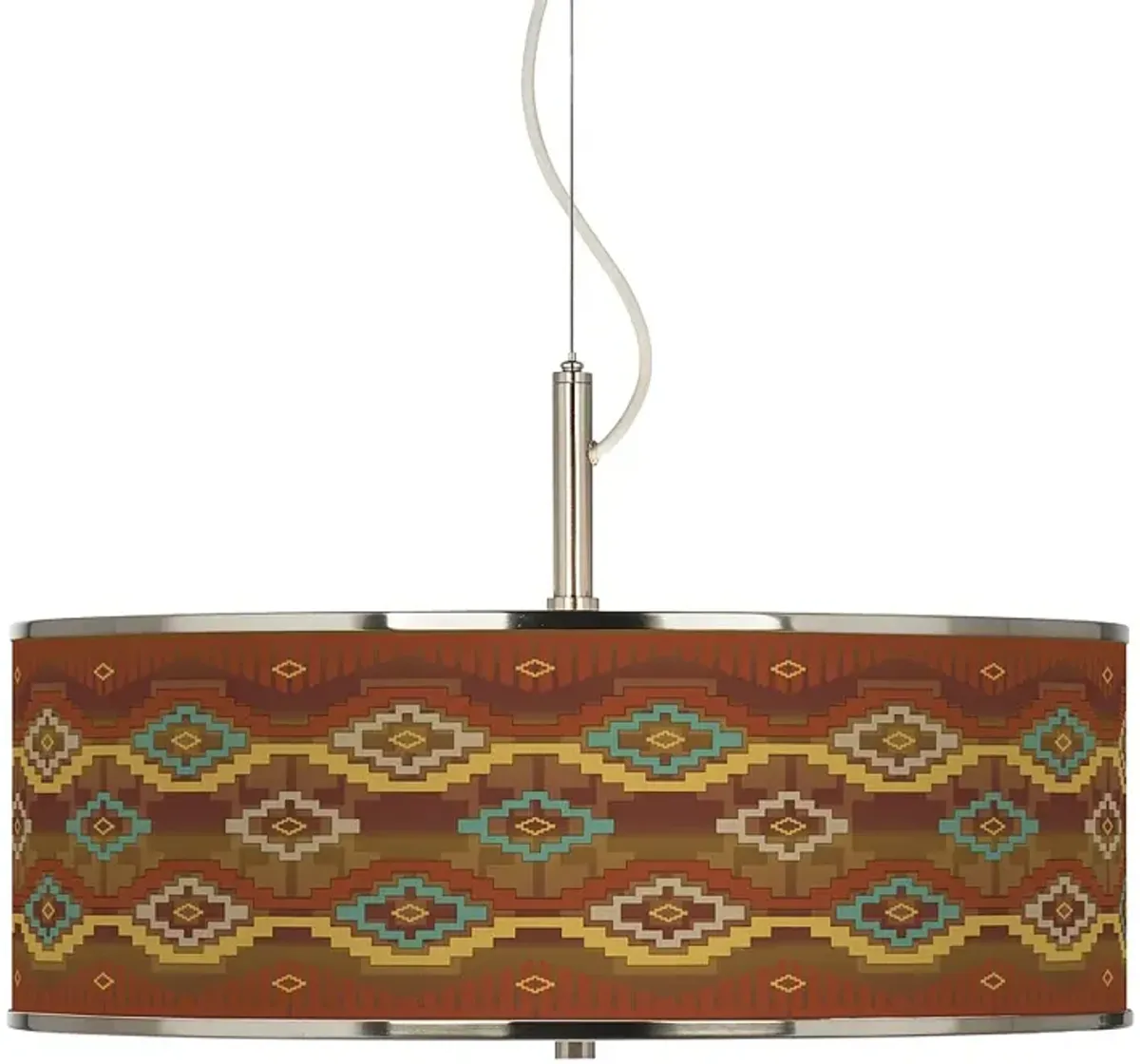 Southwest Sienna Giclee Glow 20" Wide Pendant Light