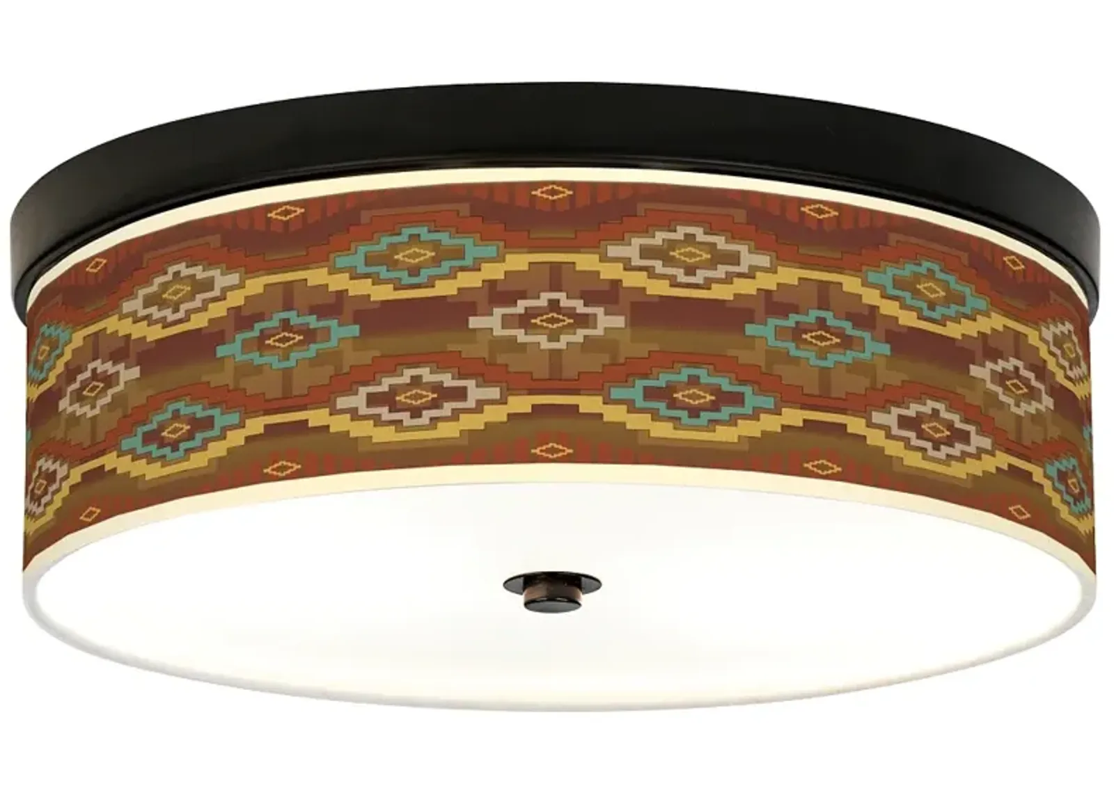 Southwest Sienna Giclee Energy Efficient Bronze Ceiling Light