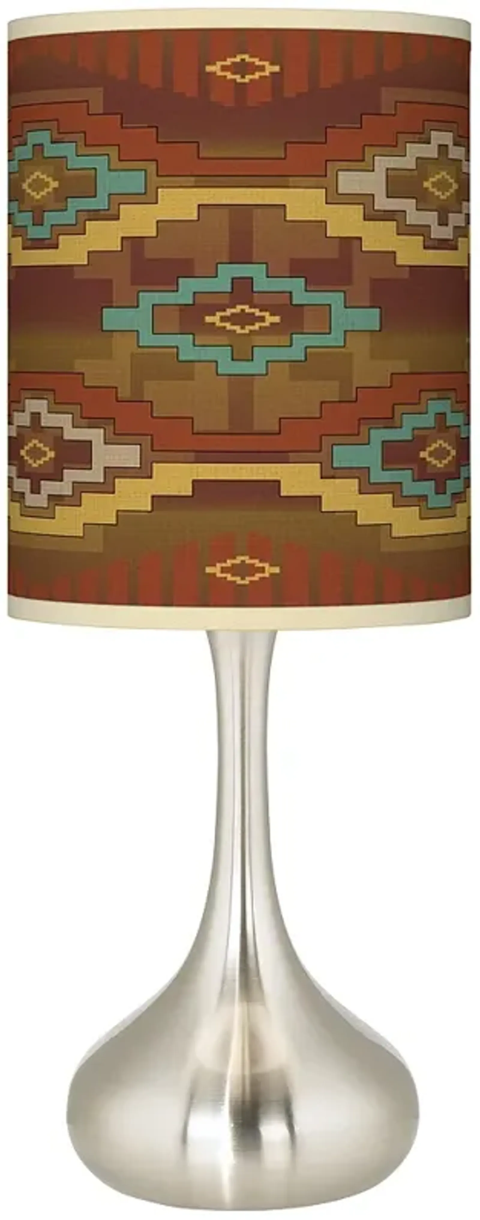 Southwest Sienna Giclee Droplet Table Lamp