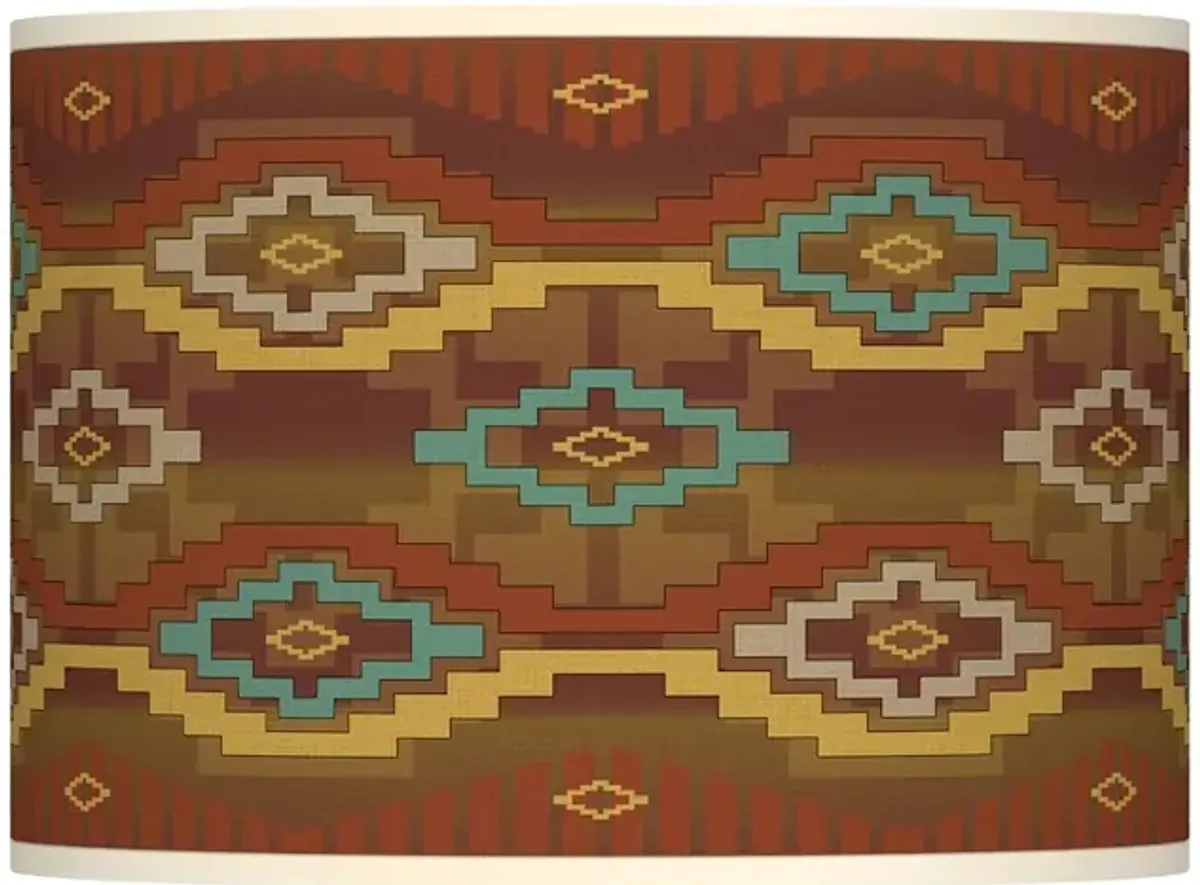 Southwest Sienna Giclee Glow Rustic Western Shade 13.5x13.5x10 (Spider)