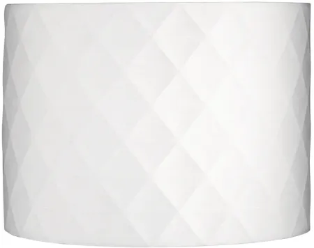 Off-White Diamond Drum Lamp Shade 15x15x11 (Spider)