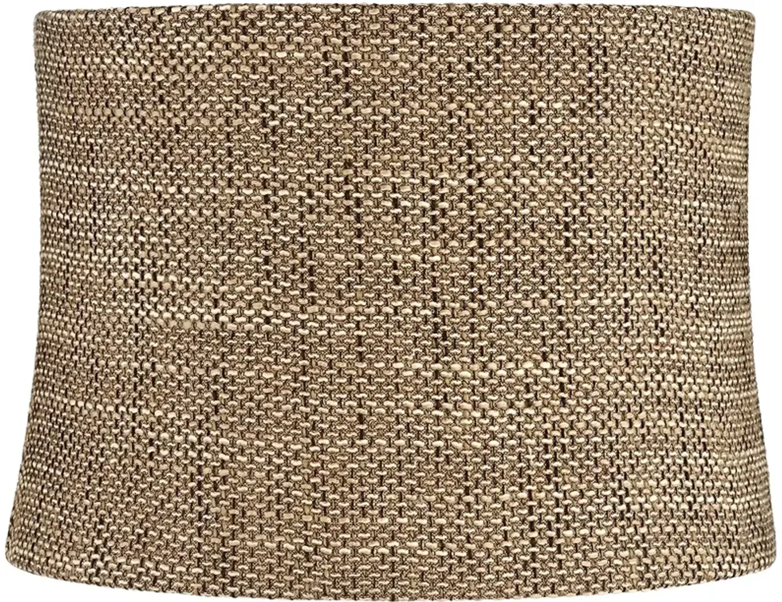 Springcrest Dortmund Charcoal Brown Textured Drum Shade 13x14x10 (Spider)