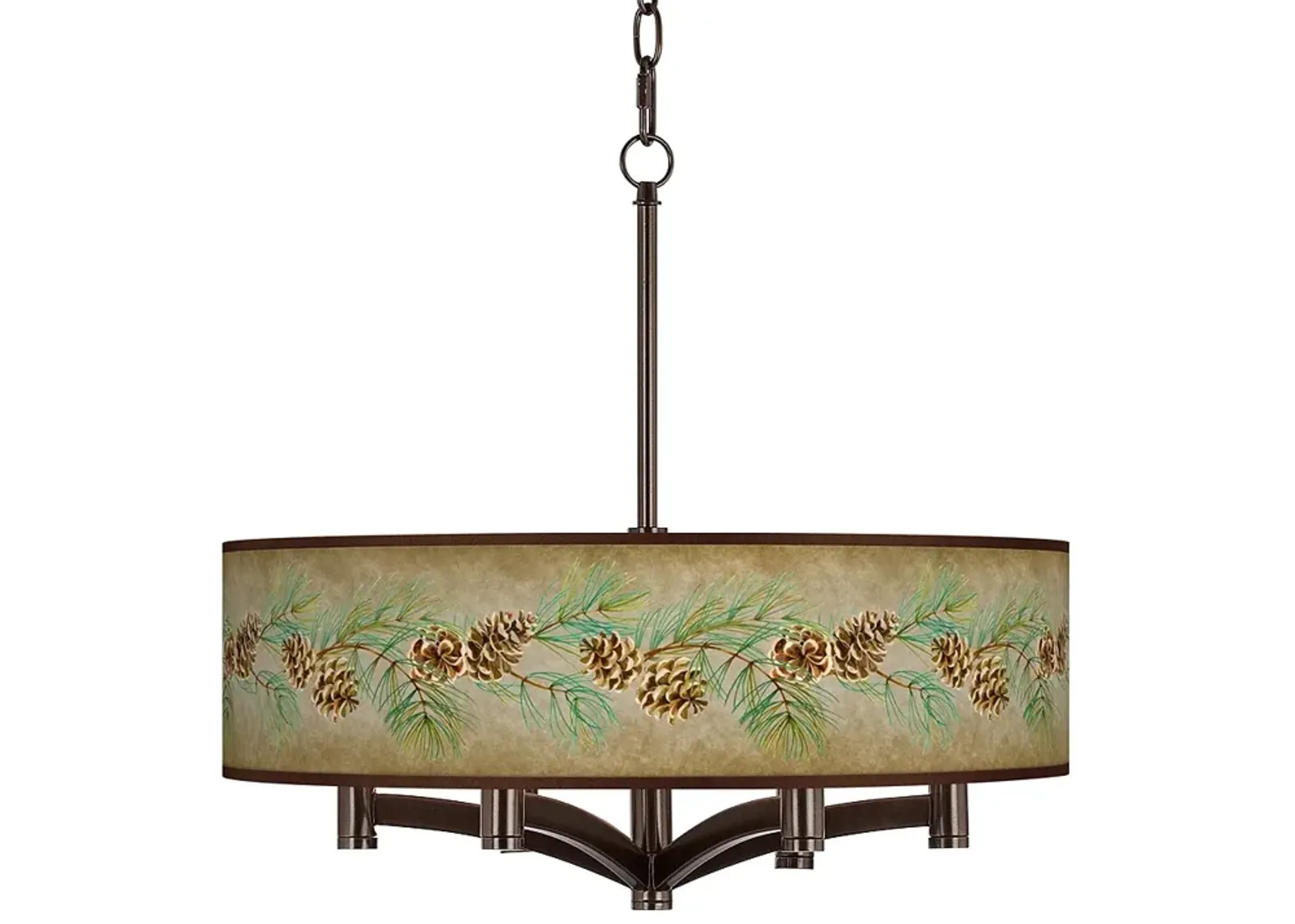 Cone Branch Ava 6-Light Bronze Pendant Chandelier